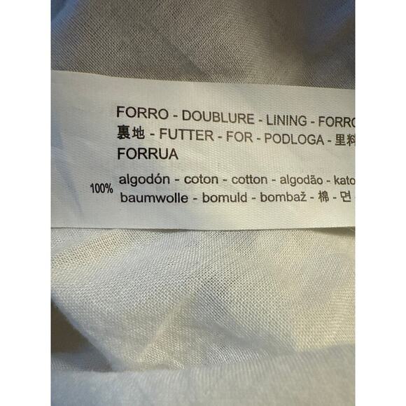 ZARA NWOT Women’s Contrasting Button-Up Midi Dress V-Neck Ecru Size S - Picture 8 of 9